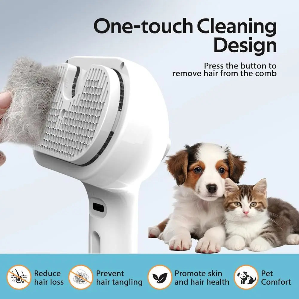 Pet Grooming Brush With Mist Spray Deshedding Tool For Dogs