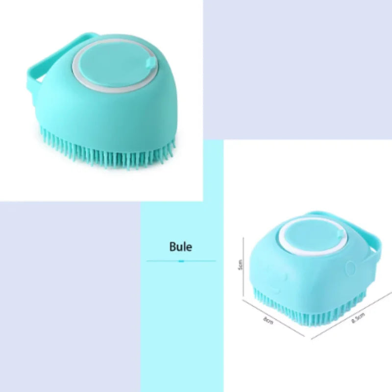 Multifunctional Soft Silicone Pet Bath Massage Brush For Dogs Cats