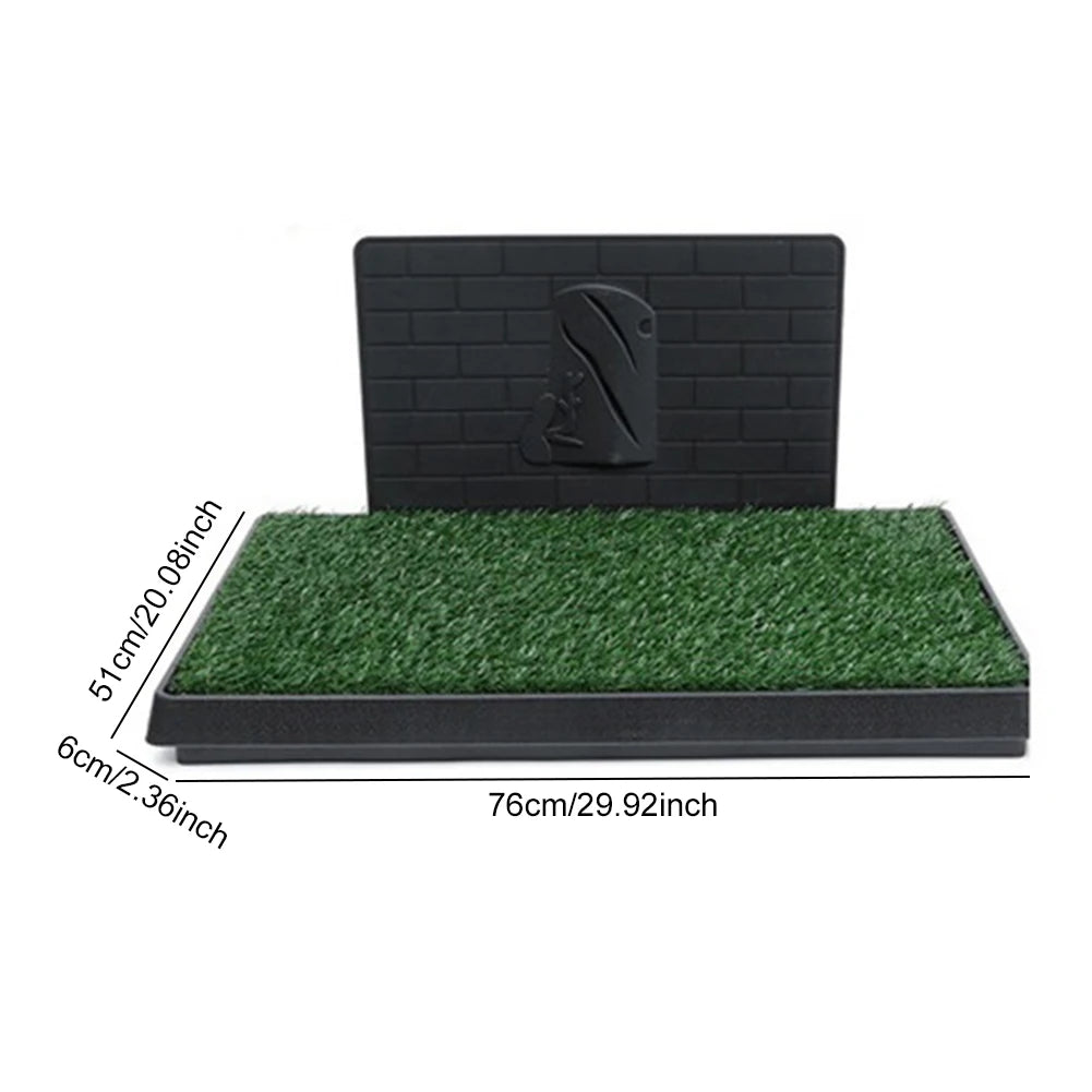 Shunmaii Indoor Puppy Grass Pad With Tray Reusable Potty