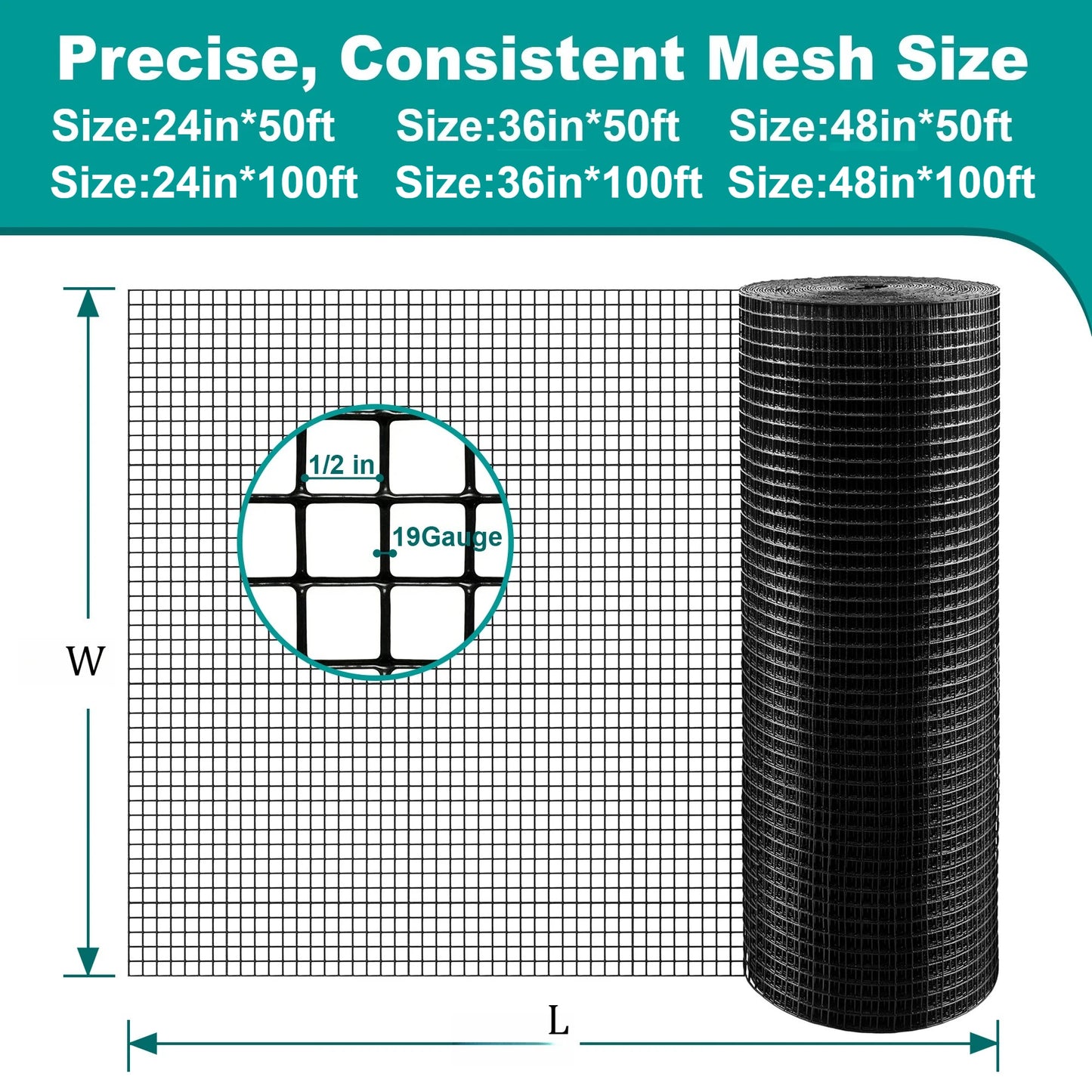 PVC Wire Mesh Hardware Cloth for Poultry and Pet Enclosures
