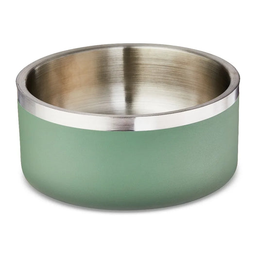 Stainless Steel Elevated Pet Bowl With Non Slip Base