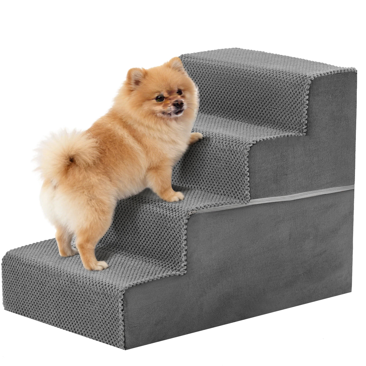Right Angled Foam Dog Stairs Ramp 3-5 Steps Non Slip