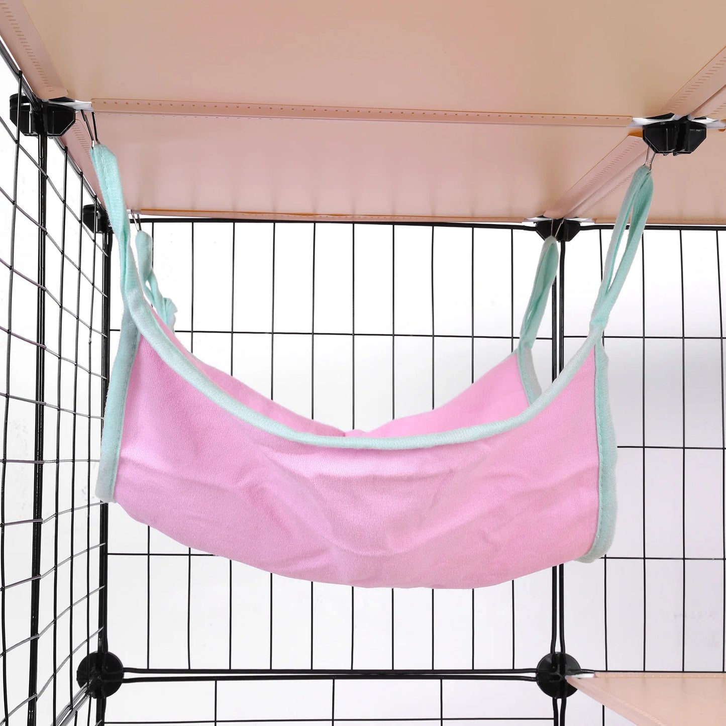3-Tier Detachable Cat Cage With Hammock And Bed Enclosure