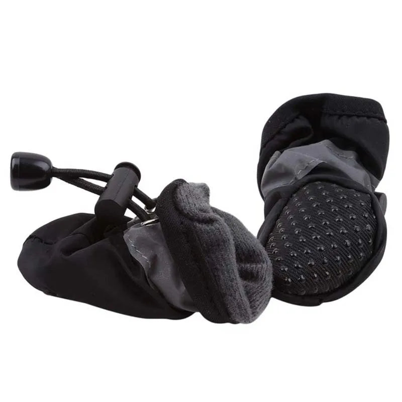 Dog Boots Waterproof Non Slip Reflective Strips Adjustable Drawstring