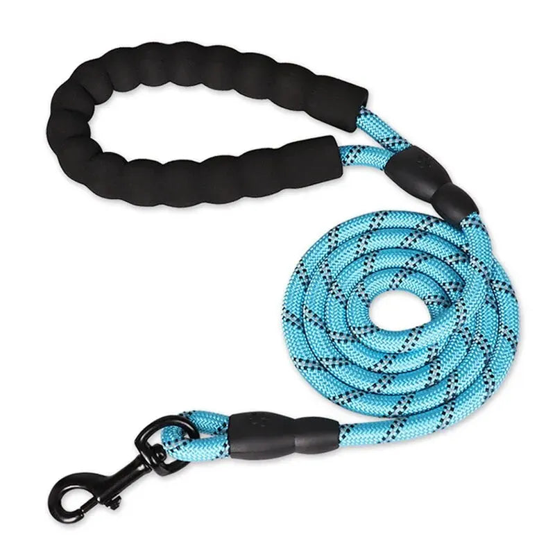 Reflective Nylon Dog Leash With Padded Handle For Safety