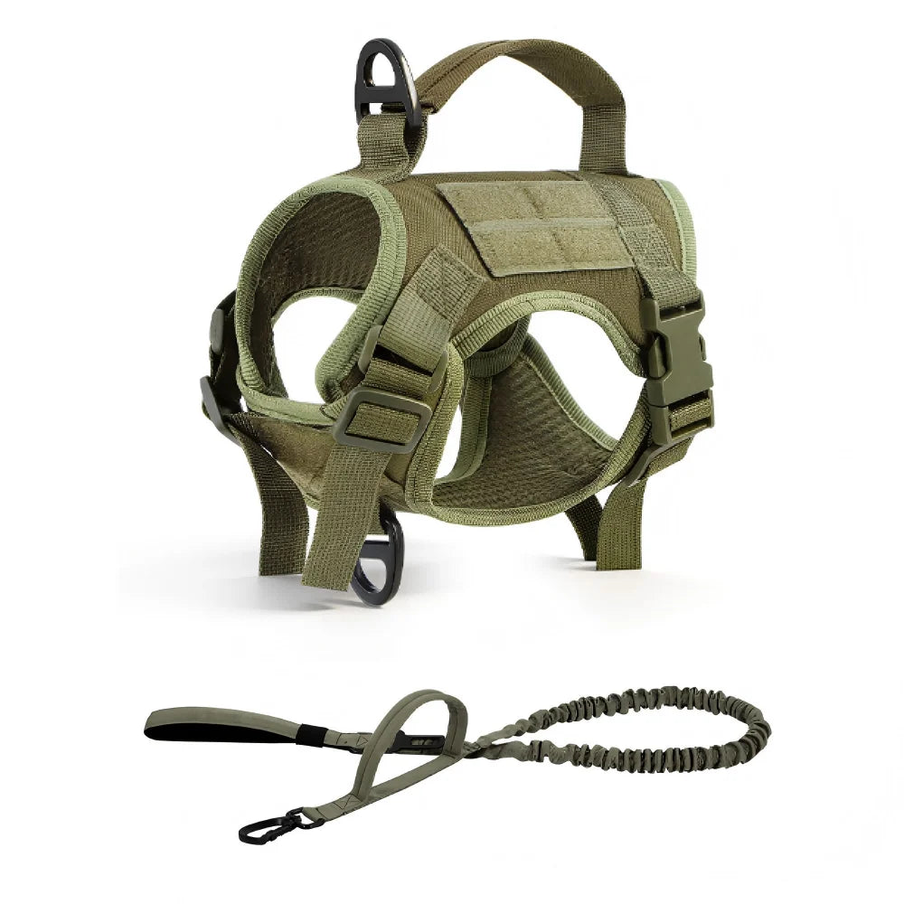 Tactical Cat Harness And Leash Set With Escape Proof Mesh