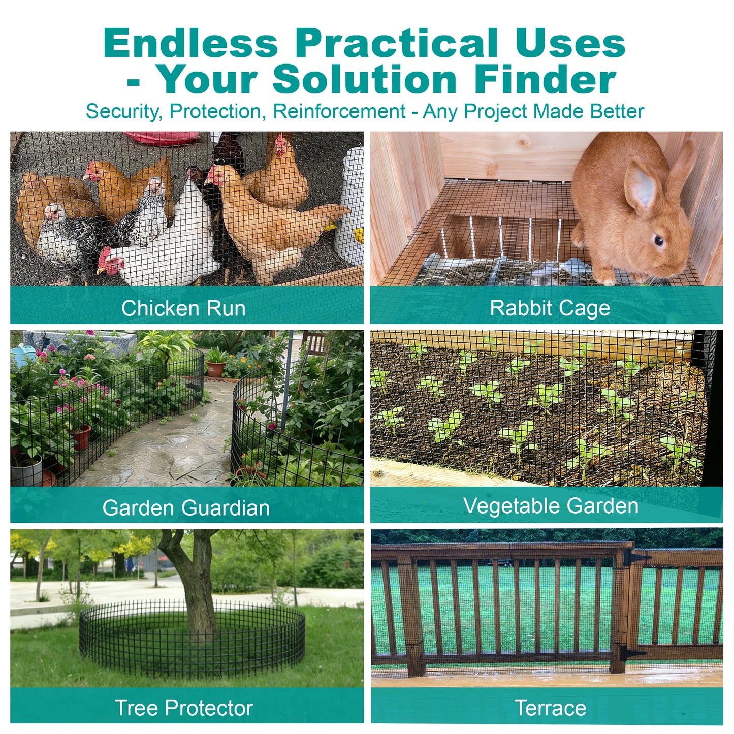 PVC Wire Mesh Hardware Cloth for Poultry and Pet Enclosures