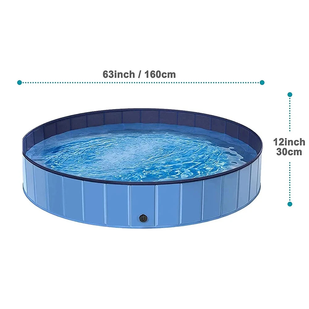 Portable Dog Pool Bath Tub for Large Dogs Scratch Resistant