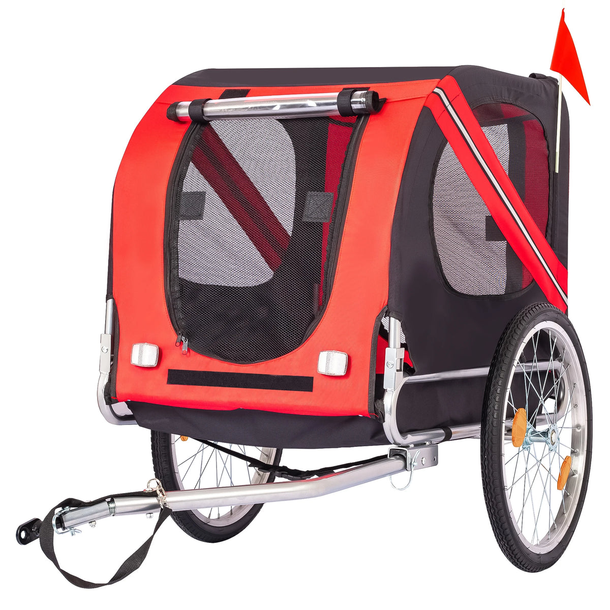 TWISTER.CK Foldable Dog Bike Trailer With Quick Release Universal Coupler