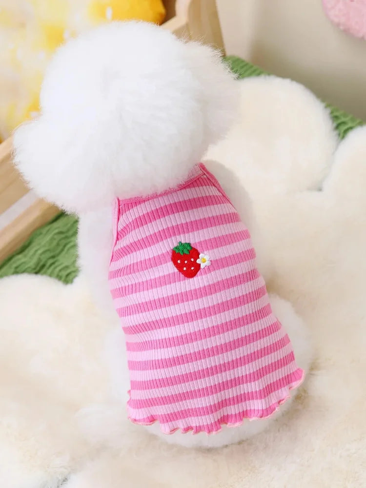 Floral Princess Dog Dress for Puppies Spring Summer Costume