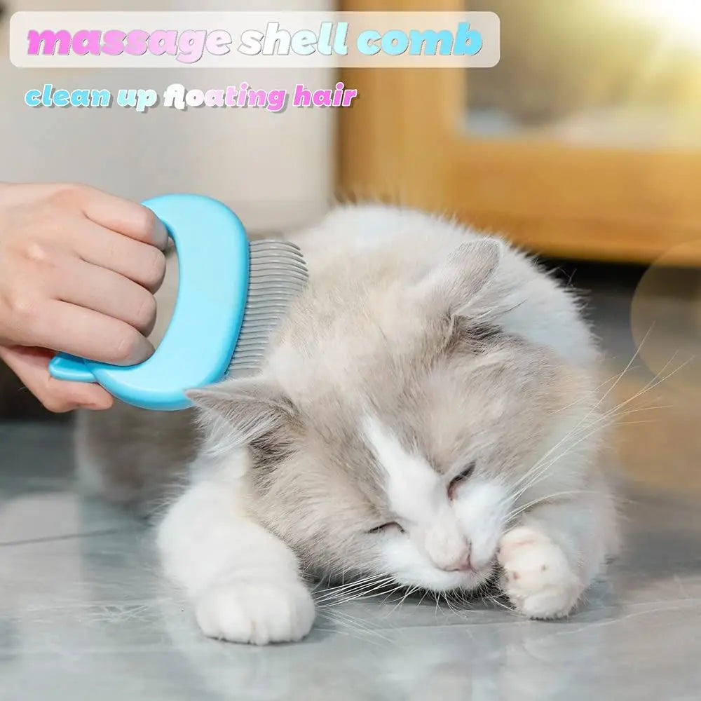 Cat Deshedding Massage Comb 2 In 1 Gentle Grooming Tool