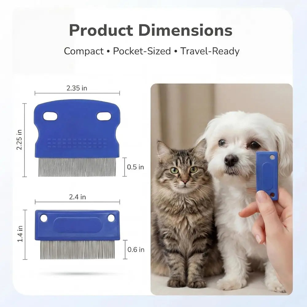 Tear Stain Remover Comb for Dogs and Cats, Stainless Steel
