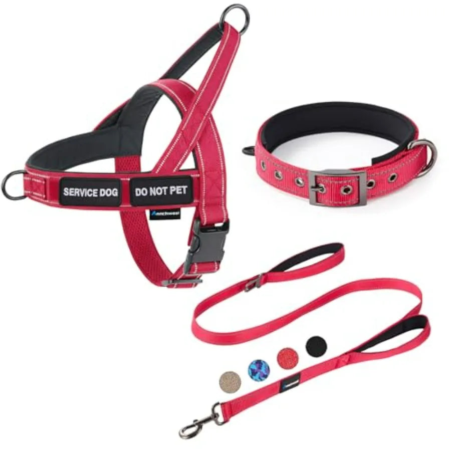 No Pull Dog Harness And Leash Heavy Duty Double Handle