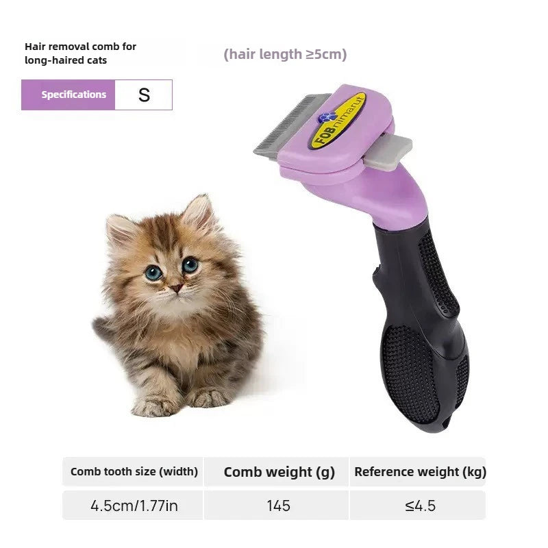 Professional Pet Grooming Deshedding Brush For Cats And Dogs
