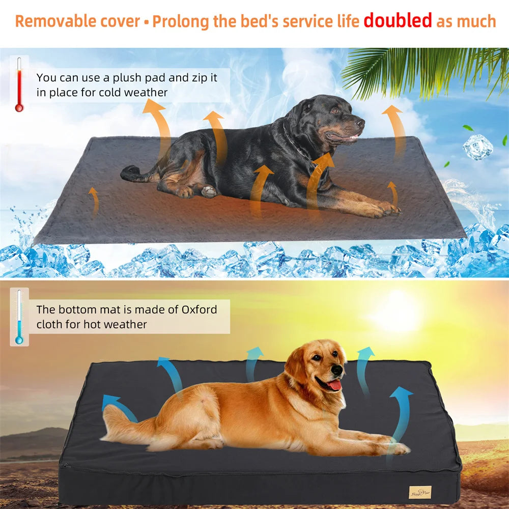 BORWART CN Orthopaedic Waterproof Dog Bed With Removable Washable Cover