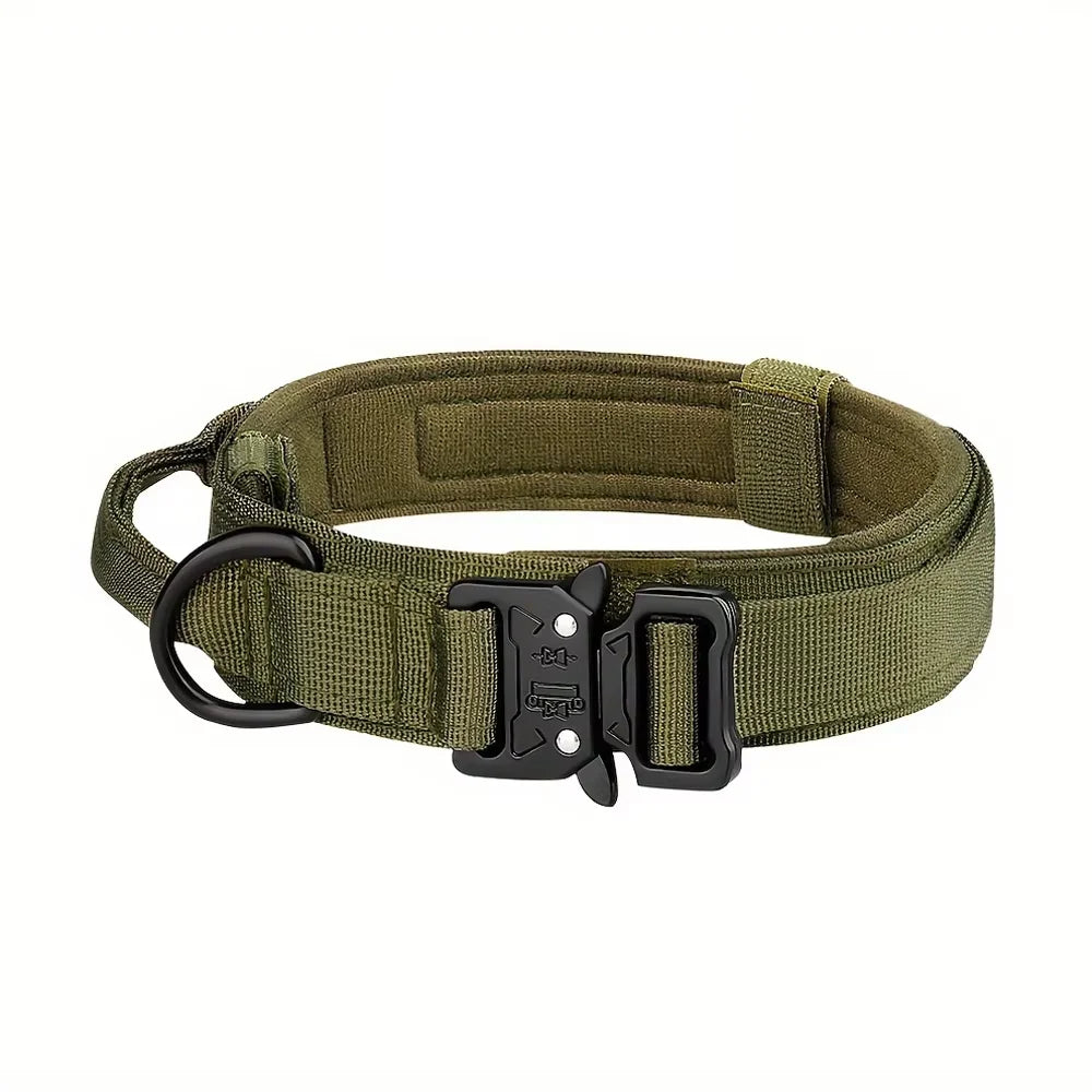 Nylon Adjustable Tactical Dog Training Collar And Leash Set