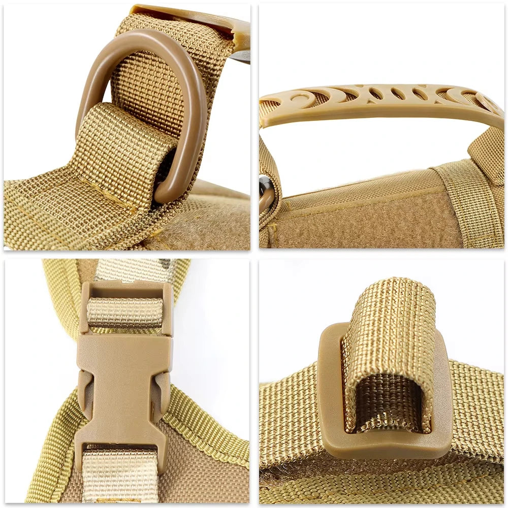 Tactical Cat Harness And Leash Set With Handle For Pets