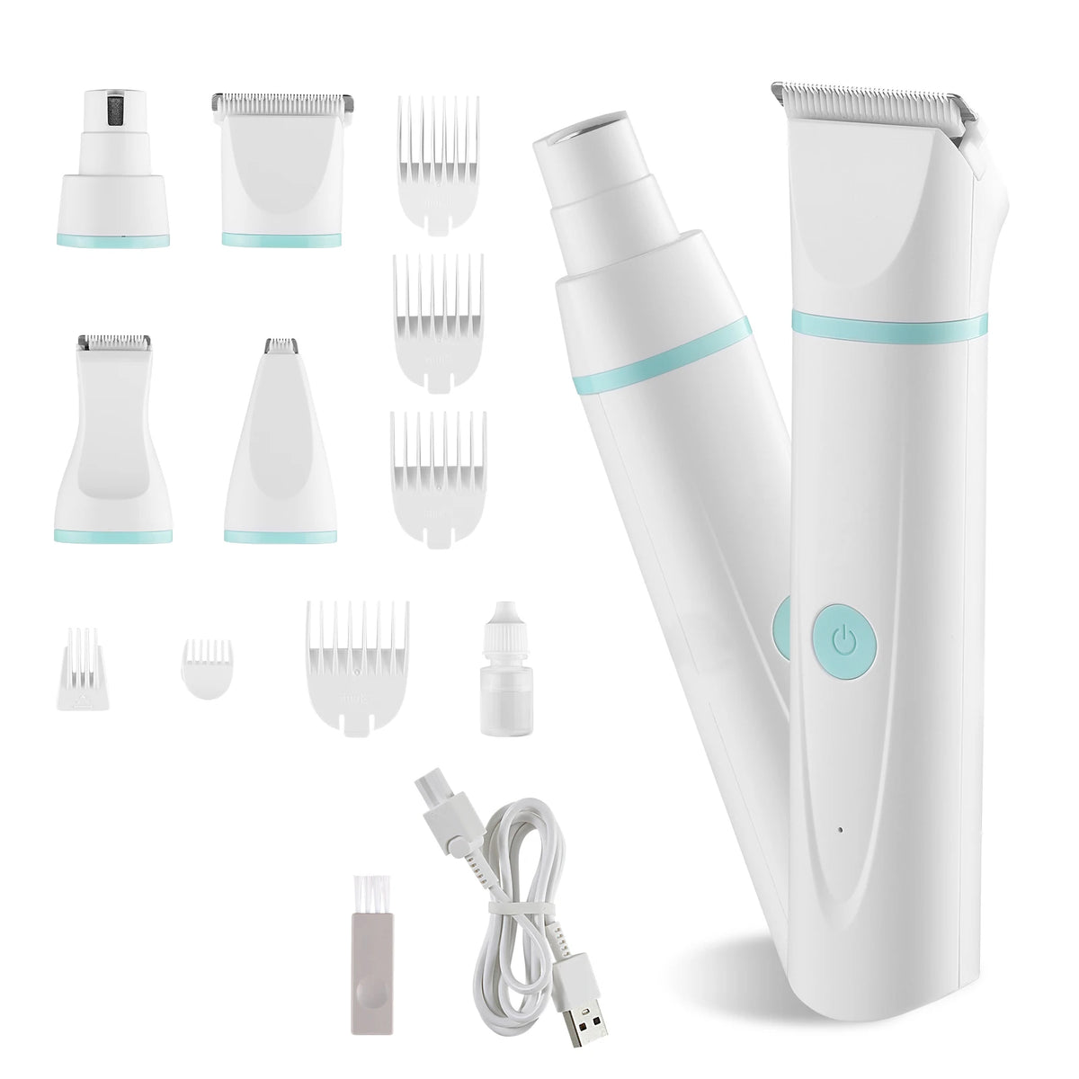 Rechargeable Dog Clippers With Detachable Blades For Grooming