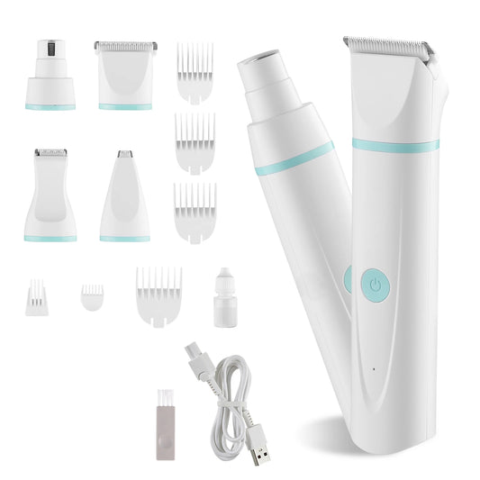 Rechargeable Dog Clippers With Detachable Blades For Grooming