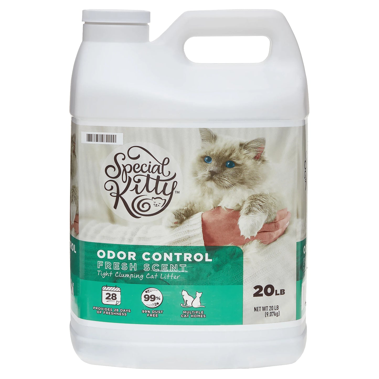 Fresh Scent Clumping Clay Cat Litter 4 Pack For Odor Control