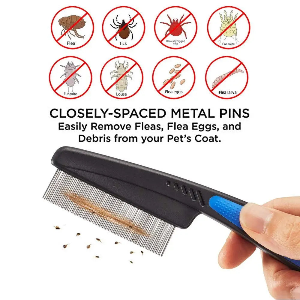 Cat Comb Grooming Kit Three Pack For Dogs And Cats