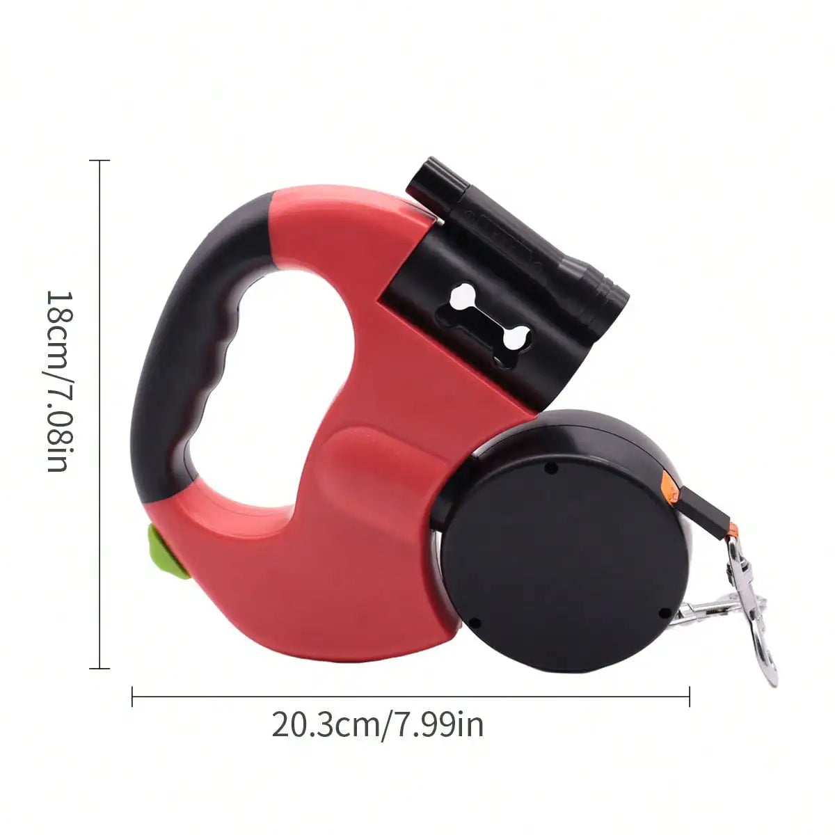Dual Retractable Dog Leash With LED Light For Small Dogs