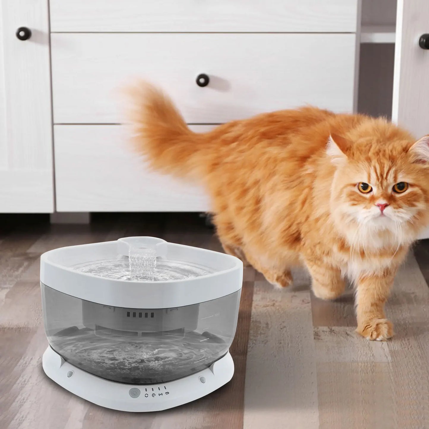 Feline Hydration Station Quiet Filtered Pet Drinking Dispenser BPA Free