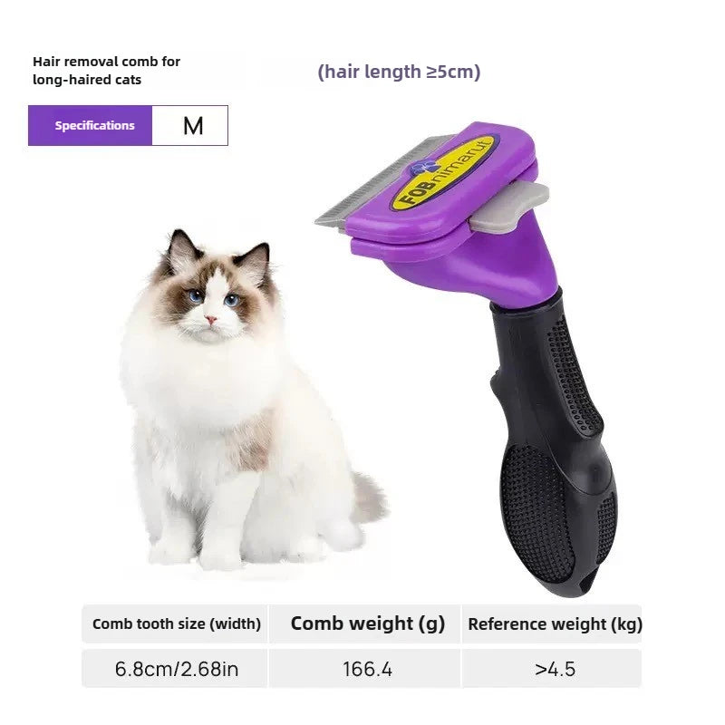 Professional Pet Grooming Deshedding Brush For Cats And Dogs