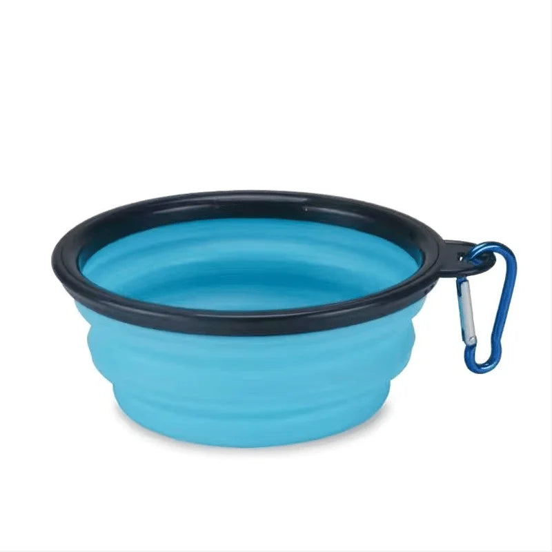 Portable Collapsible Pet Bowl For Cats And Dogs TPR Silicone