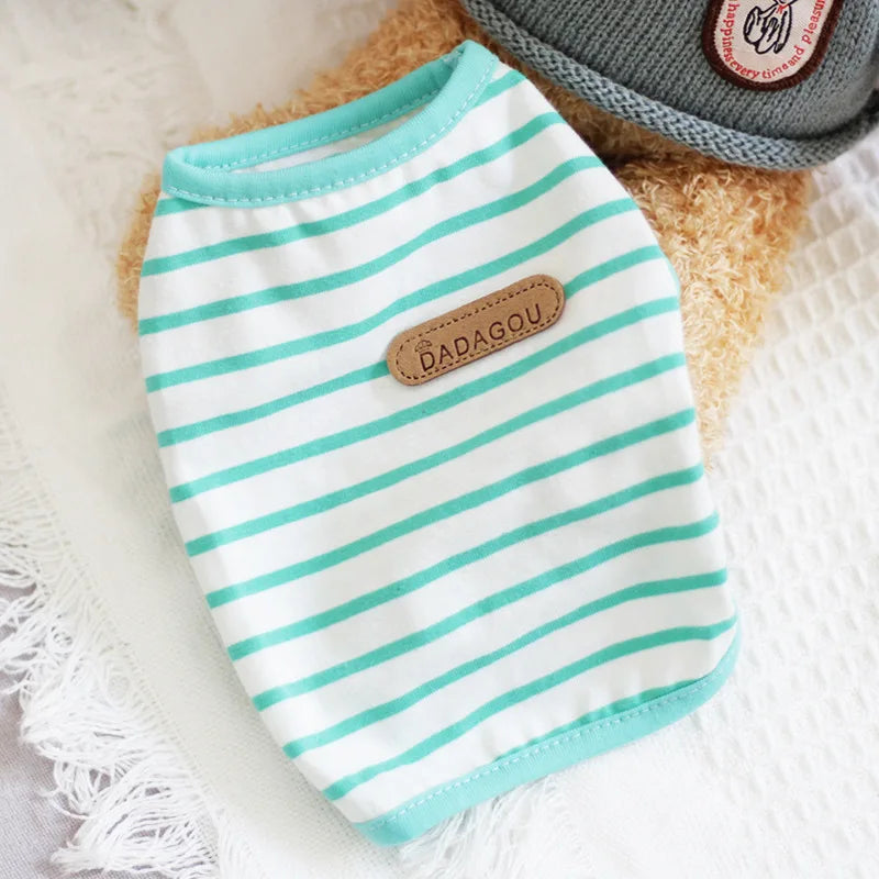 Puppy Sleeveless Vest For Small Dogs Spring Summer Outfits