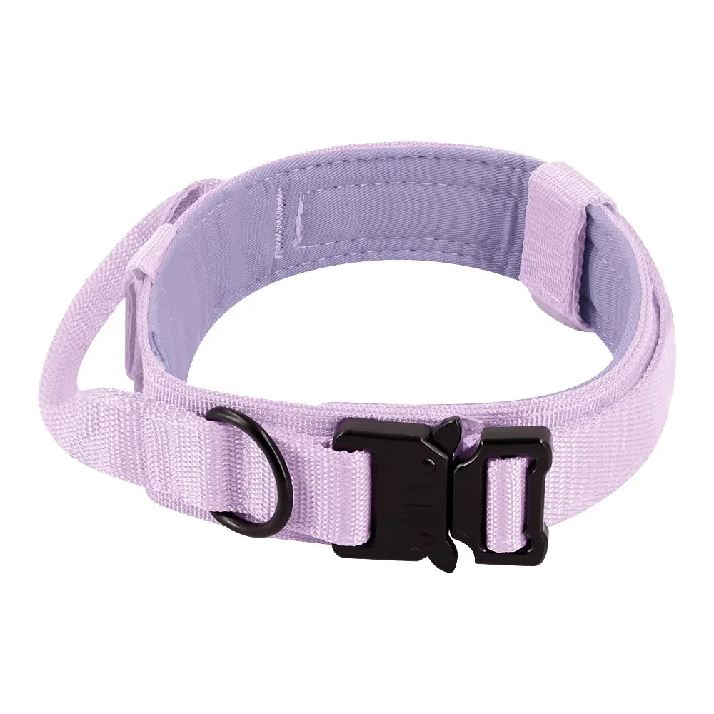 Nylon Adjustable Tactical Dog Training Collar And Leash Set
