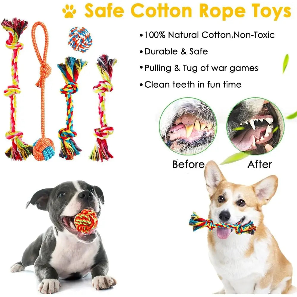 Dog Toy Pack 25 For Small Dogs Plush Squeaky Balls