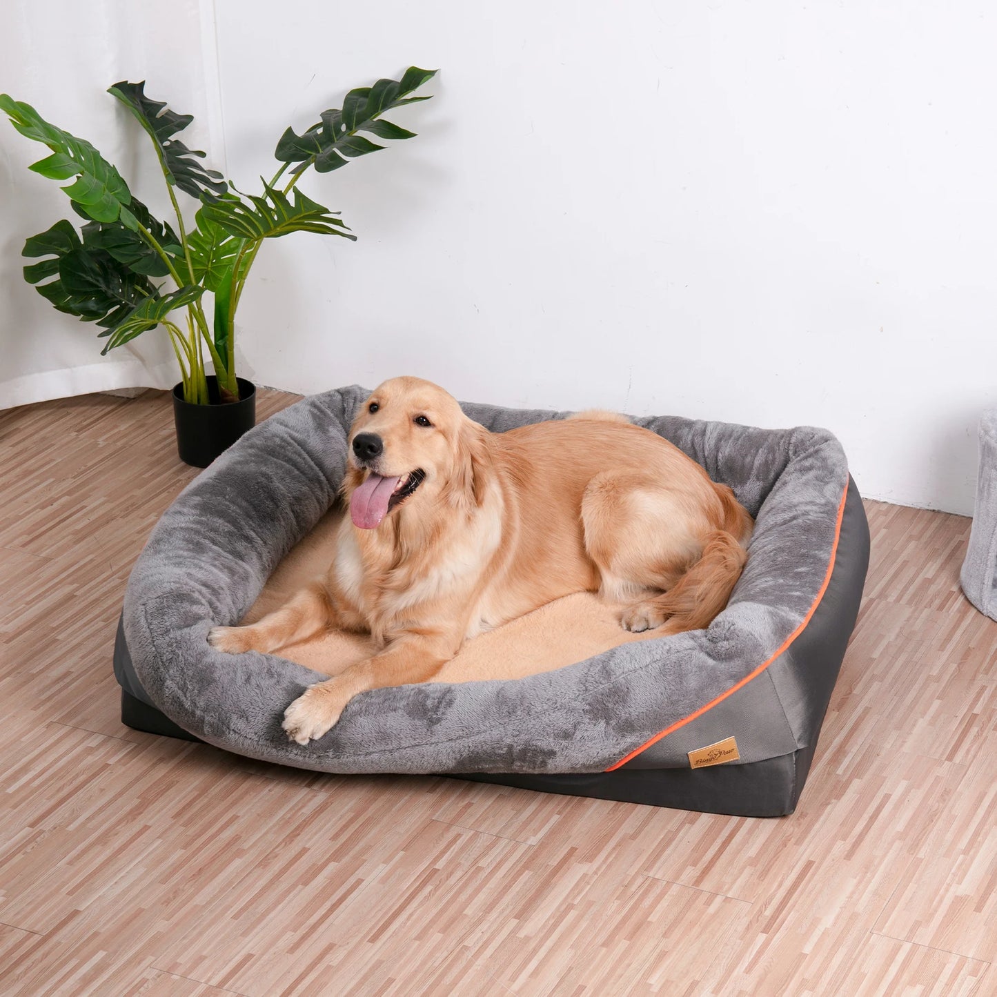 BINGOPAW Orthopedic Dog Bed With Foam Support And Removable Cover