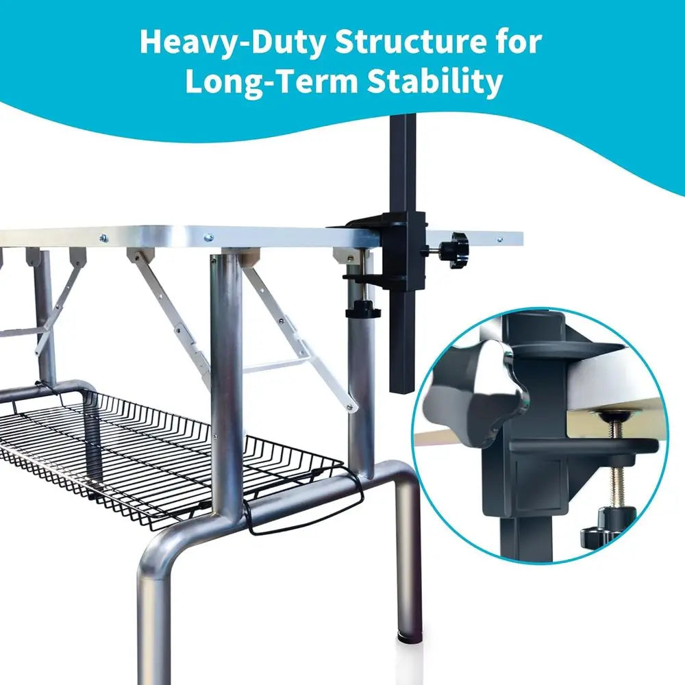 Shelandy Dog Grooming Table For Large Pets With Adjustable Arm
