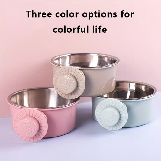 Anti-Spill Stainless Steel Pet Bowl For Cats And Dogs