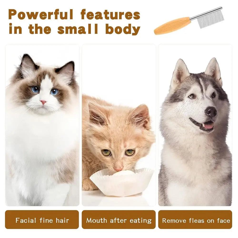 Pet Combing and Finishing Metal Comb for Dogs Grooming Tool