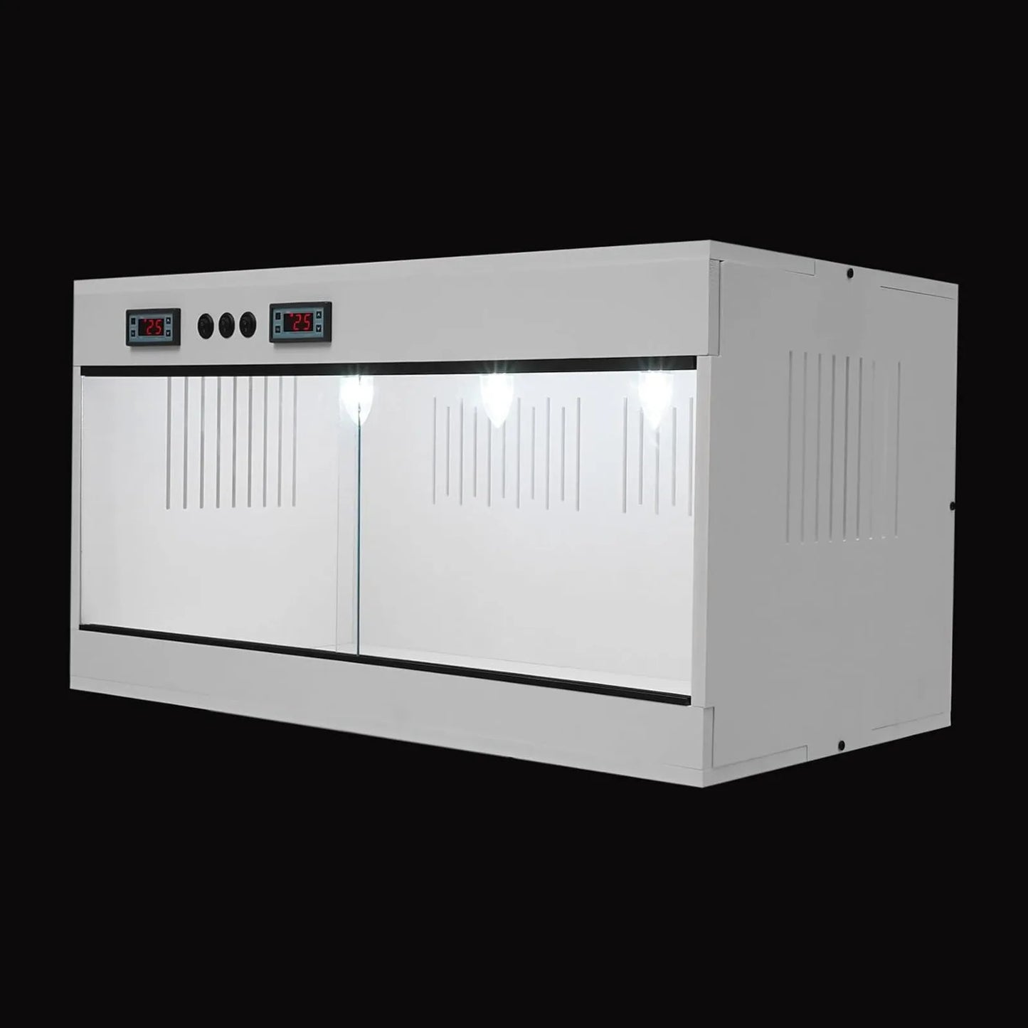 PVC Reptile Tank With Glass Sliding Door Dual Temperature Controller