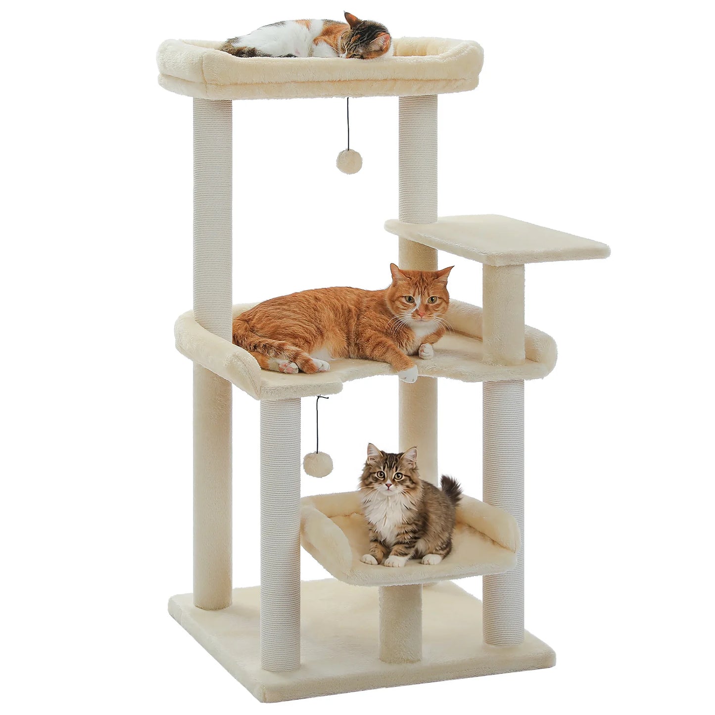 PAWZ Road Multi-Level Cat Tree With Top Perch Scratching Posts