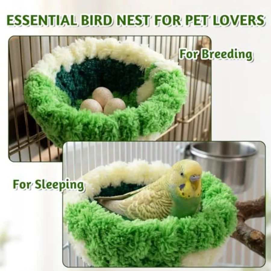 Bird Nest Cage Hanging Hammock For Parakeet And Small Birds