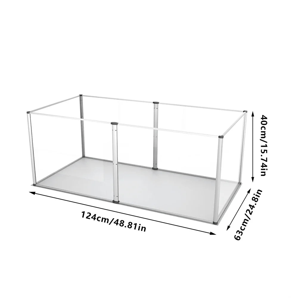 Borwart Durable Acrylic Dog Playpen And Secure Pet Enclosure