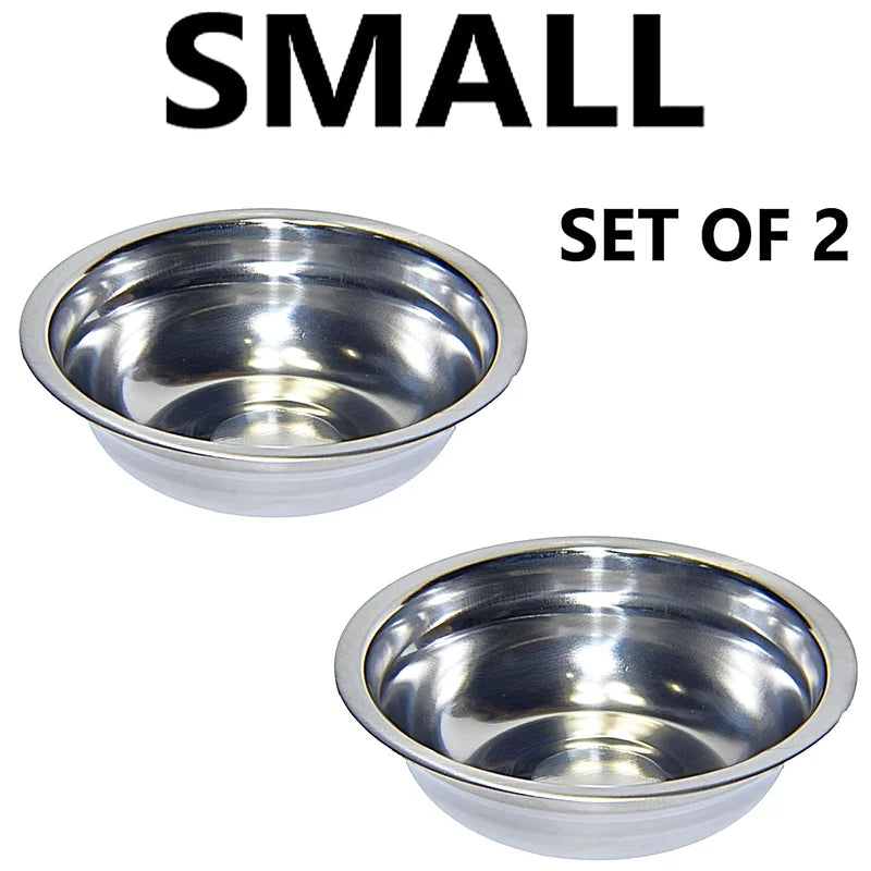 Stainless Steel Pet Bowls Set Of 2 Dishwasher Safe