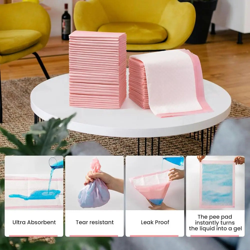 Pet Toilet Training Pads 100 Count Ultra Absorbent Quick Dry Leak Proof