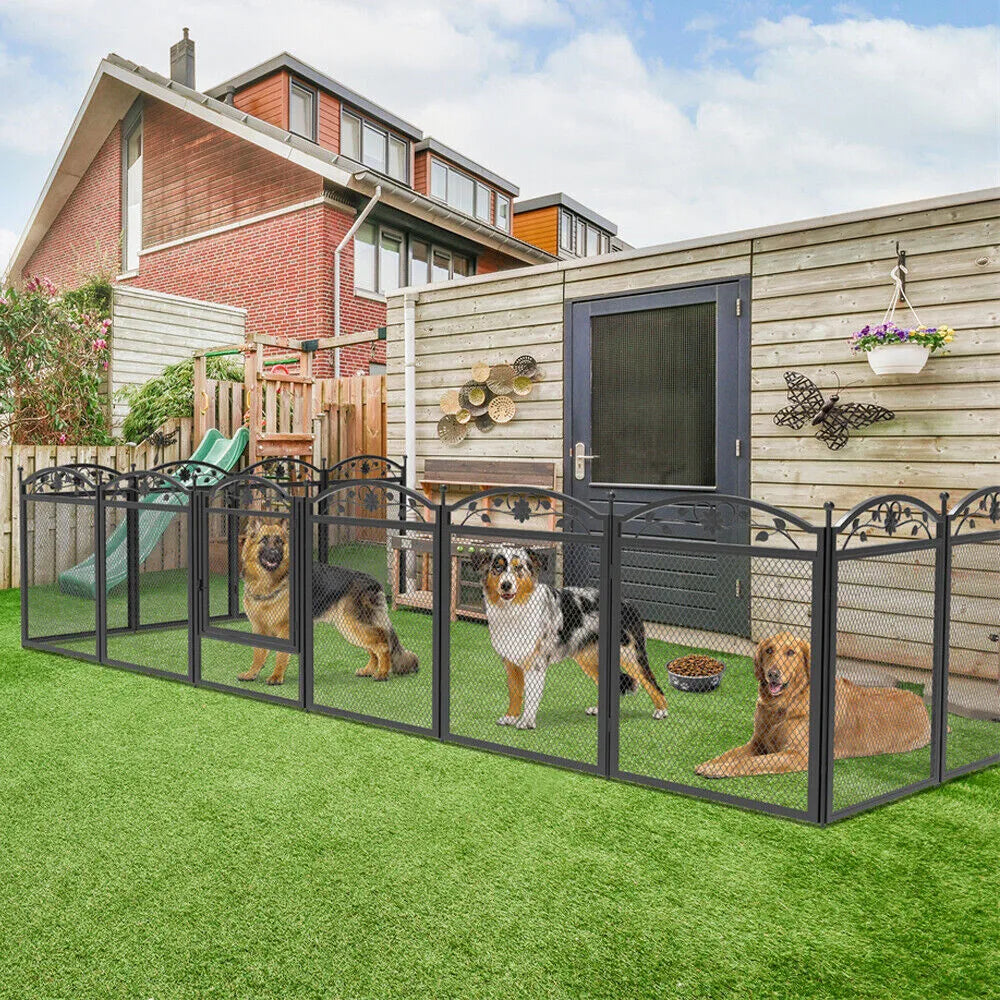 Borwart Heavy Duty Dog Playpen With Eight Panel Whelping Fence