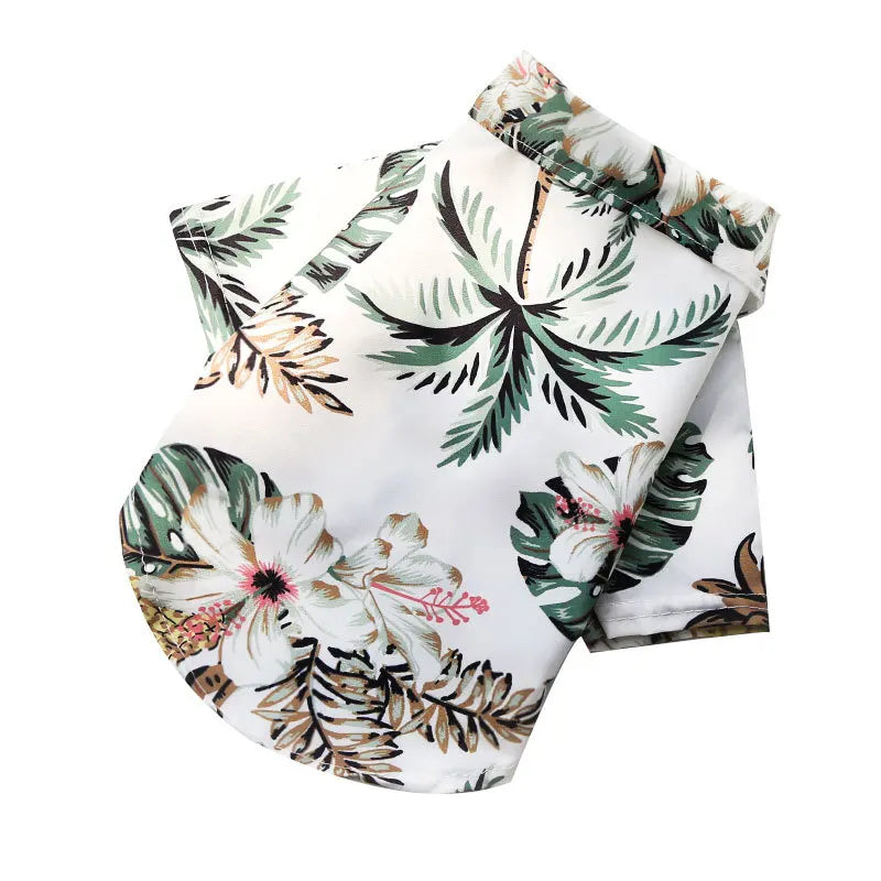 Hawaiian Style Beach Dog Shirt For Small And Medium Dogs