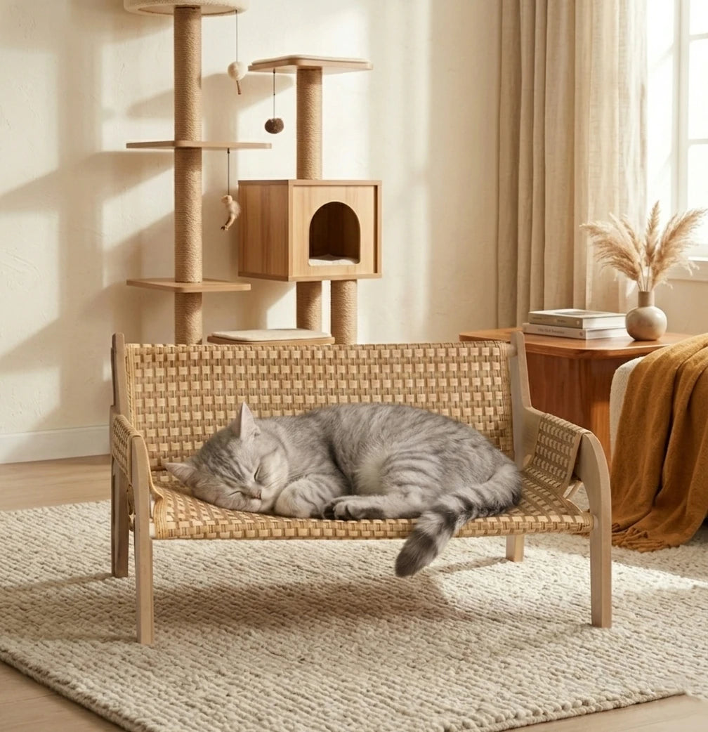 Lightweight Solid Wood Pet Sofa Bed For Cats And Dogs