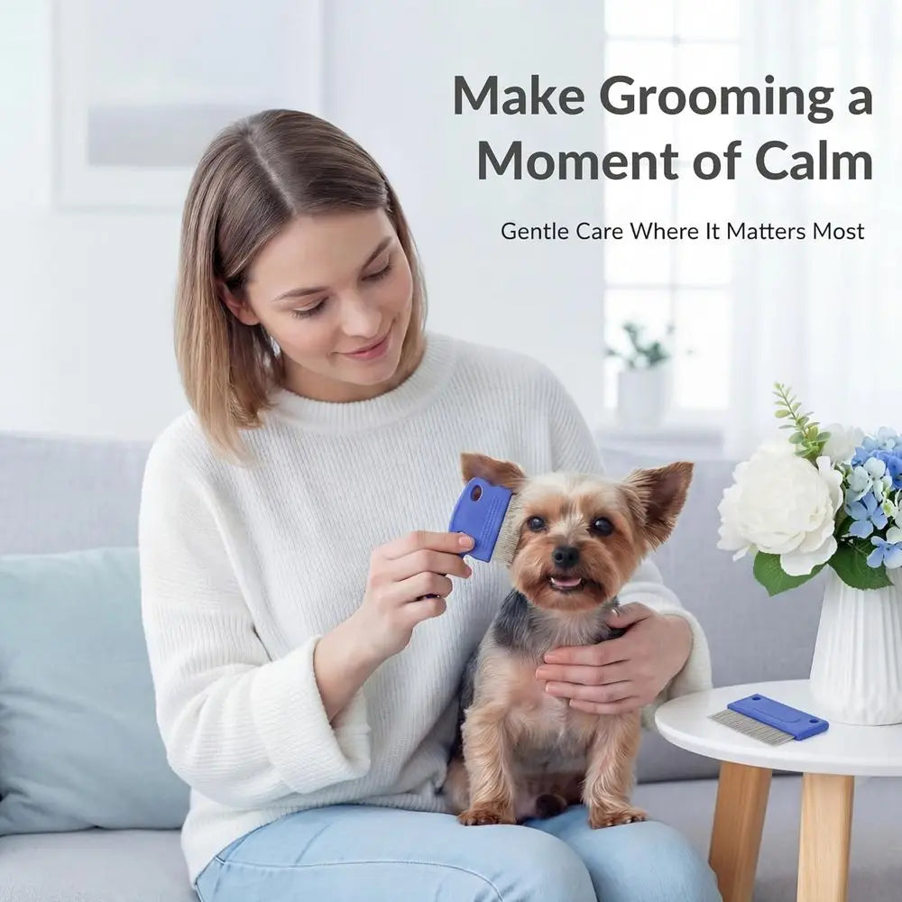 Tear Stain Remover Comb for Dogs and Cats, Stainless Steel