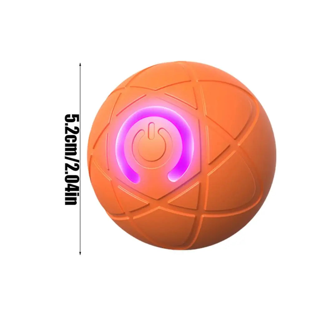 Interactive Dog Toy For Aggressive Chewers With Automatic Rolling Design