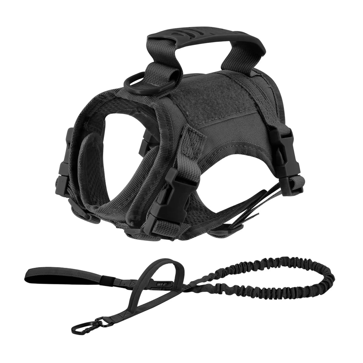 Adjustable Padded Puppy Harness Leash Set With Vest