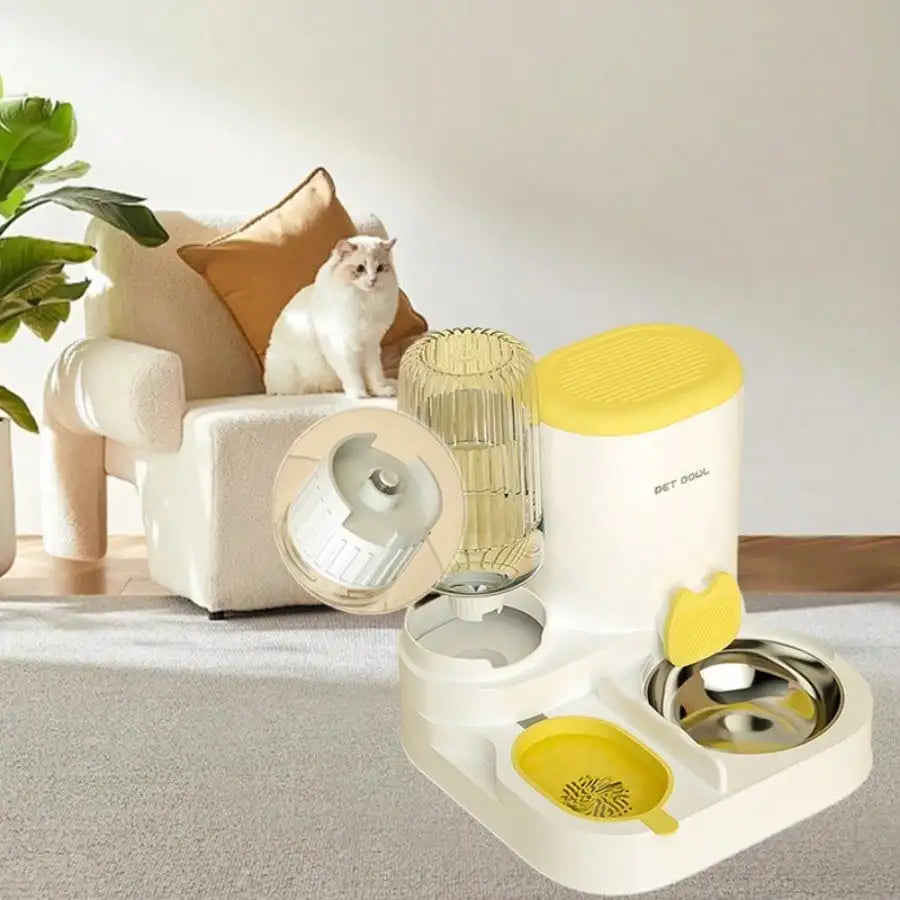 2 In 1 Automatic Pet Feeder And Water Dispenser For Cats And Dogs