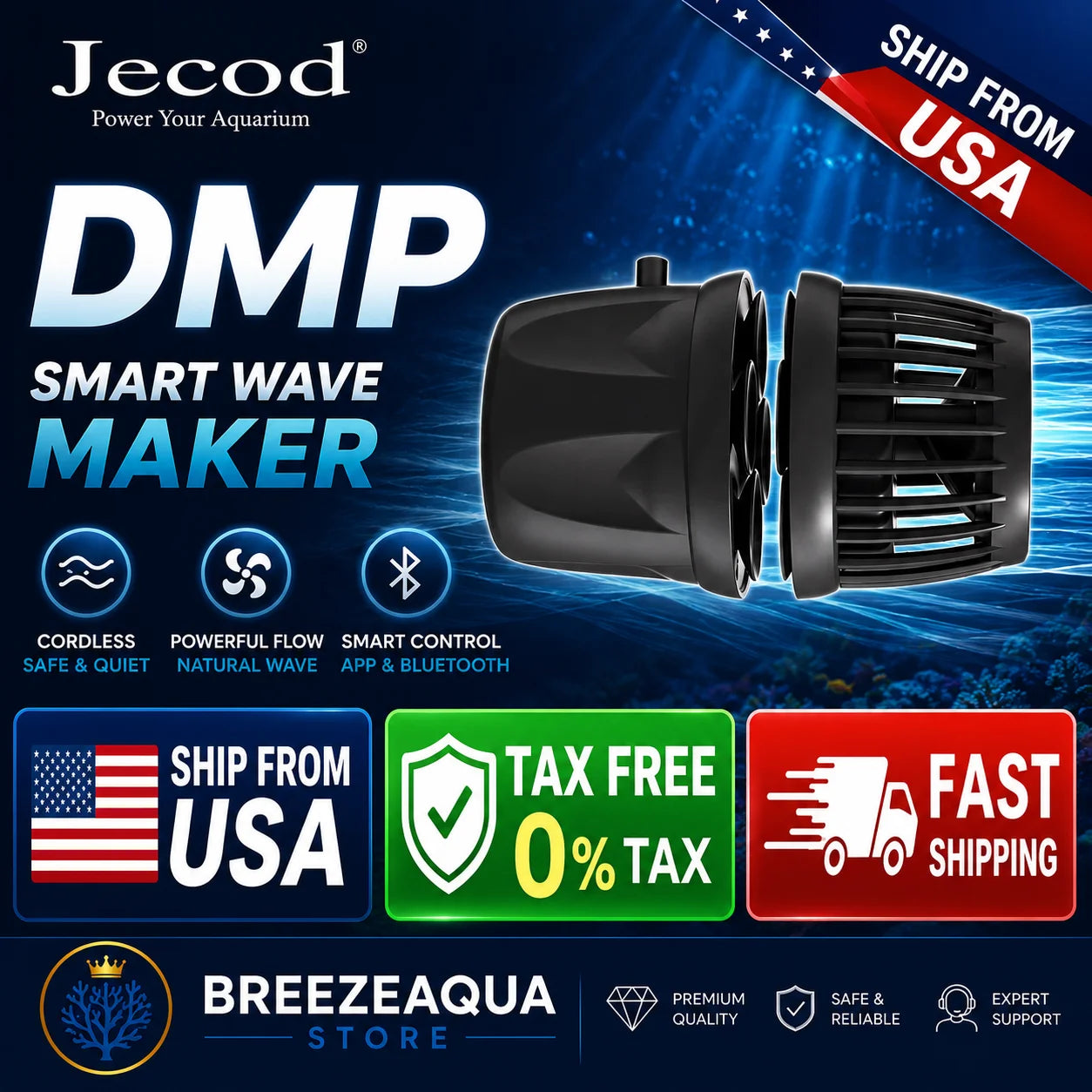 Jebao Wavemaker DMP Series Bluetooth App Pump For Aquarium